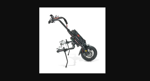 Firefly 2.5 shown not attached to a wheelchair from the side angle.