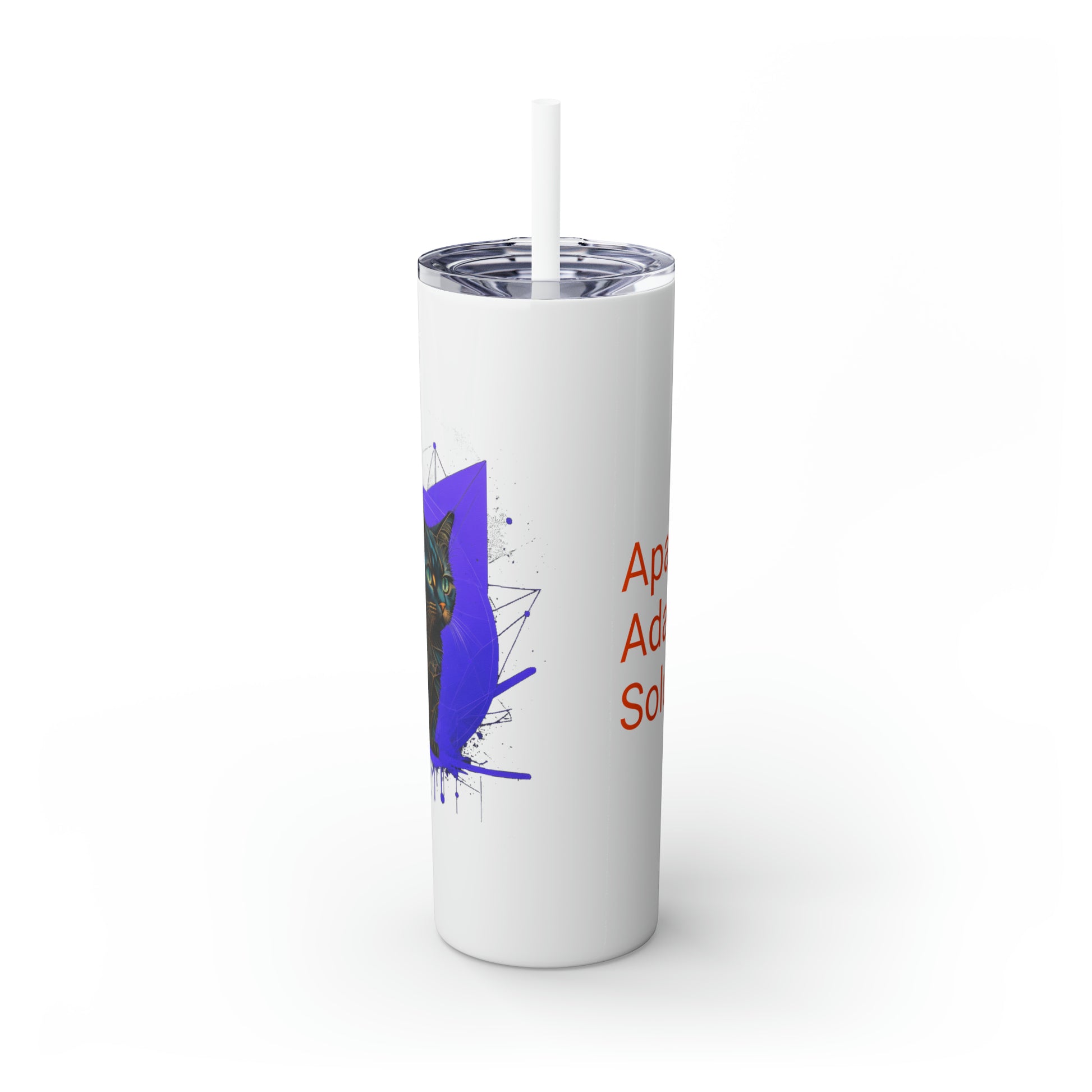 Skinny Tumbler with Straw, 20oz