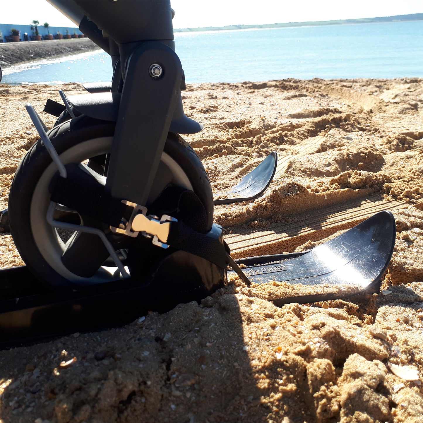 Slick Skis in sand