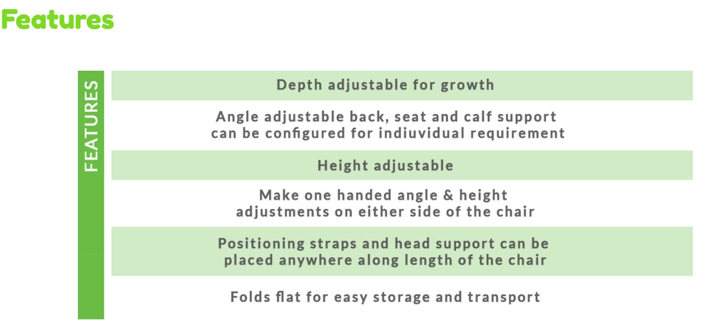 Anchor Bath Chair features