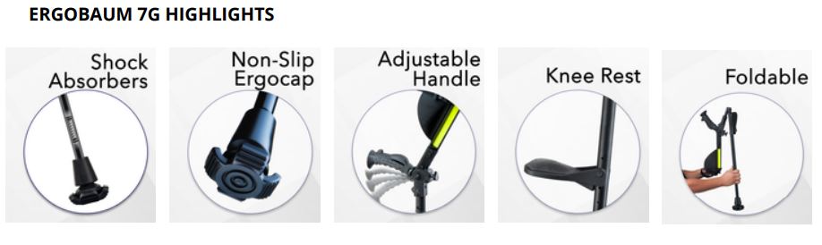 Ergobaum 7G Forearm Crutches