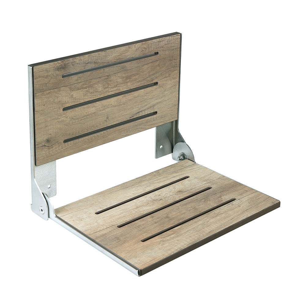 Shower Seat -BELLA Faux Weathered Teak