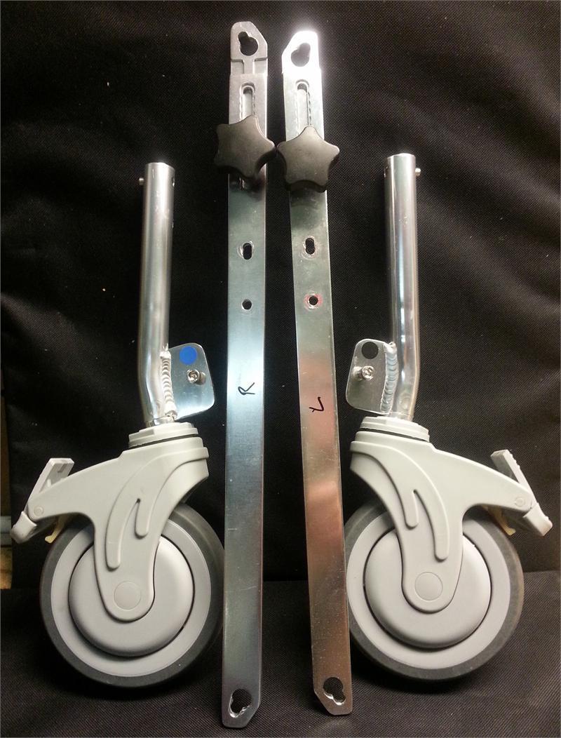 Extra pr. 5"casters w/ legs & cross-braces