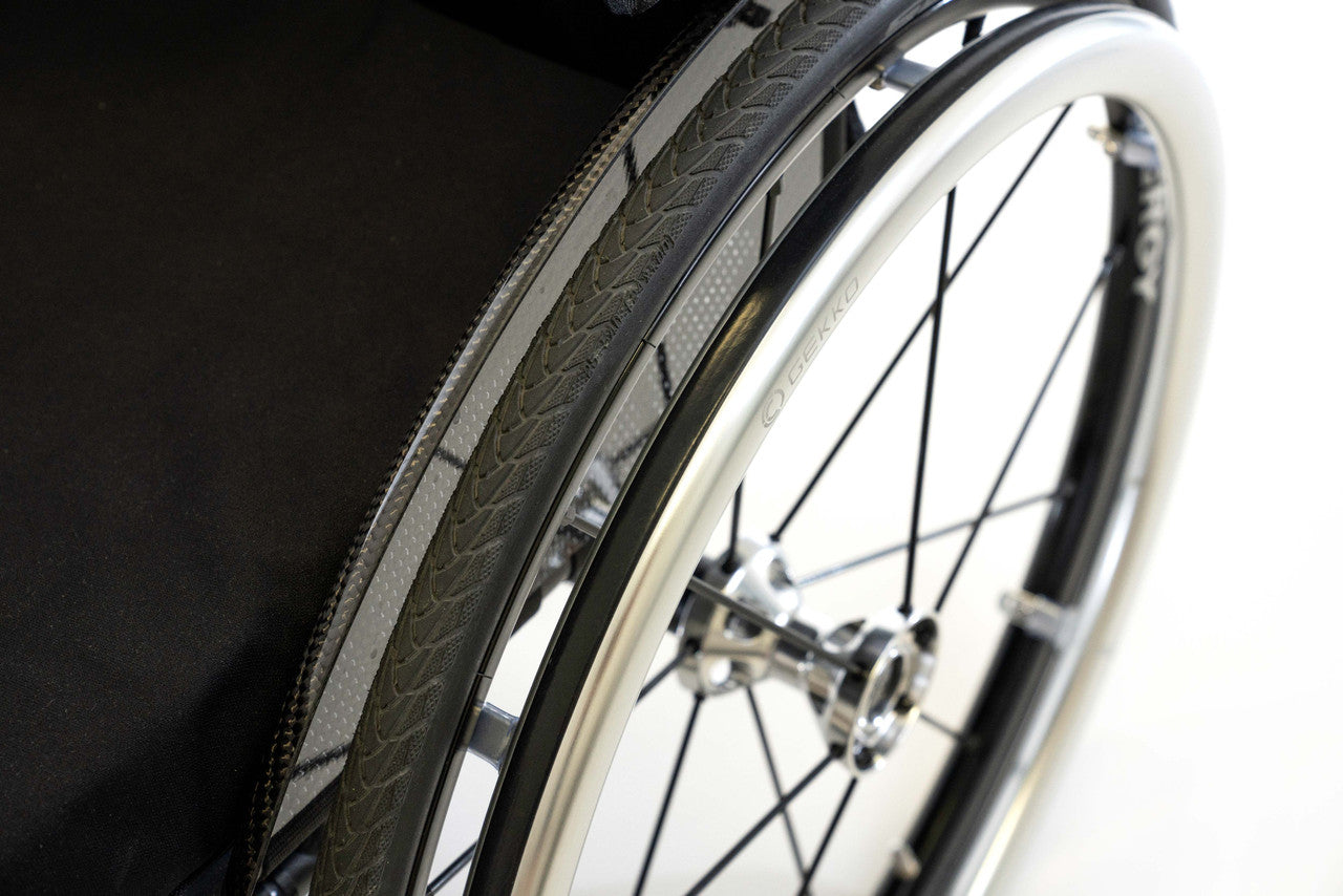wheelchair handrims silver color