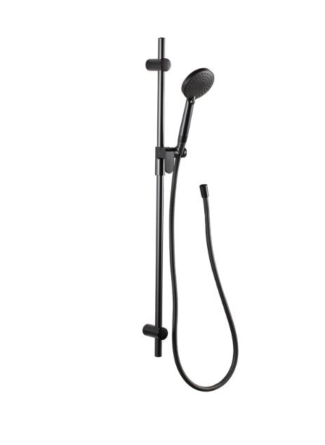 Matte black shower attachment