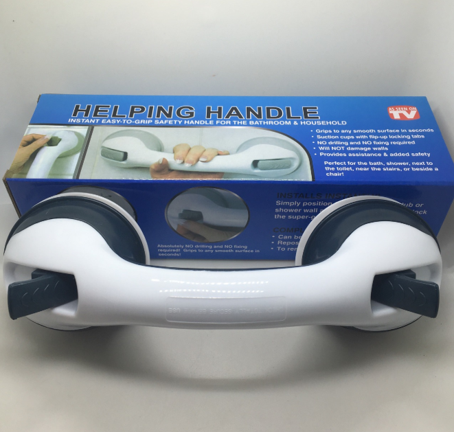 Bathroom Handrail Suction Cup blue color with box