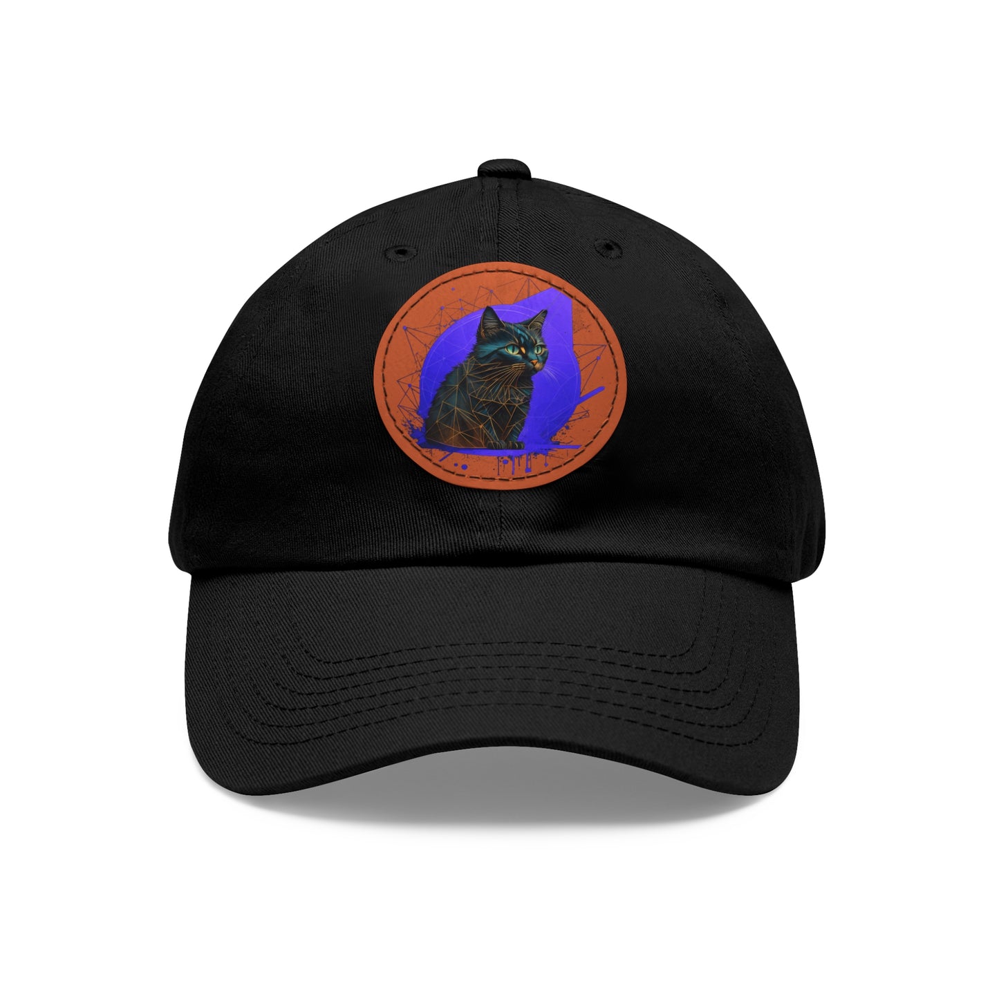 baseball hat with apache cat logo