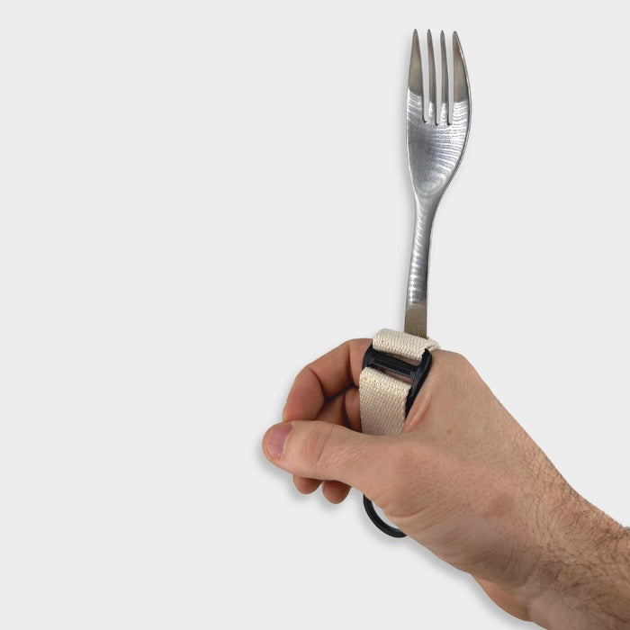 Zed Cuff holding fork