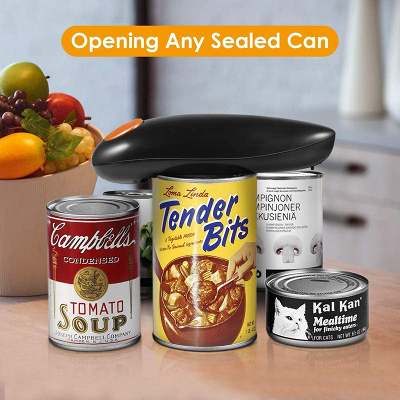 Automatic can opener on various cans