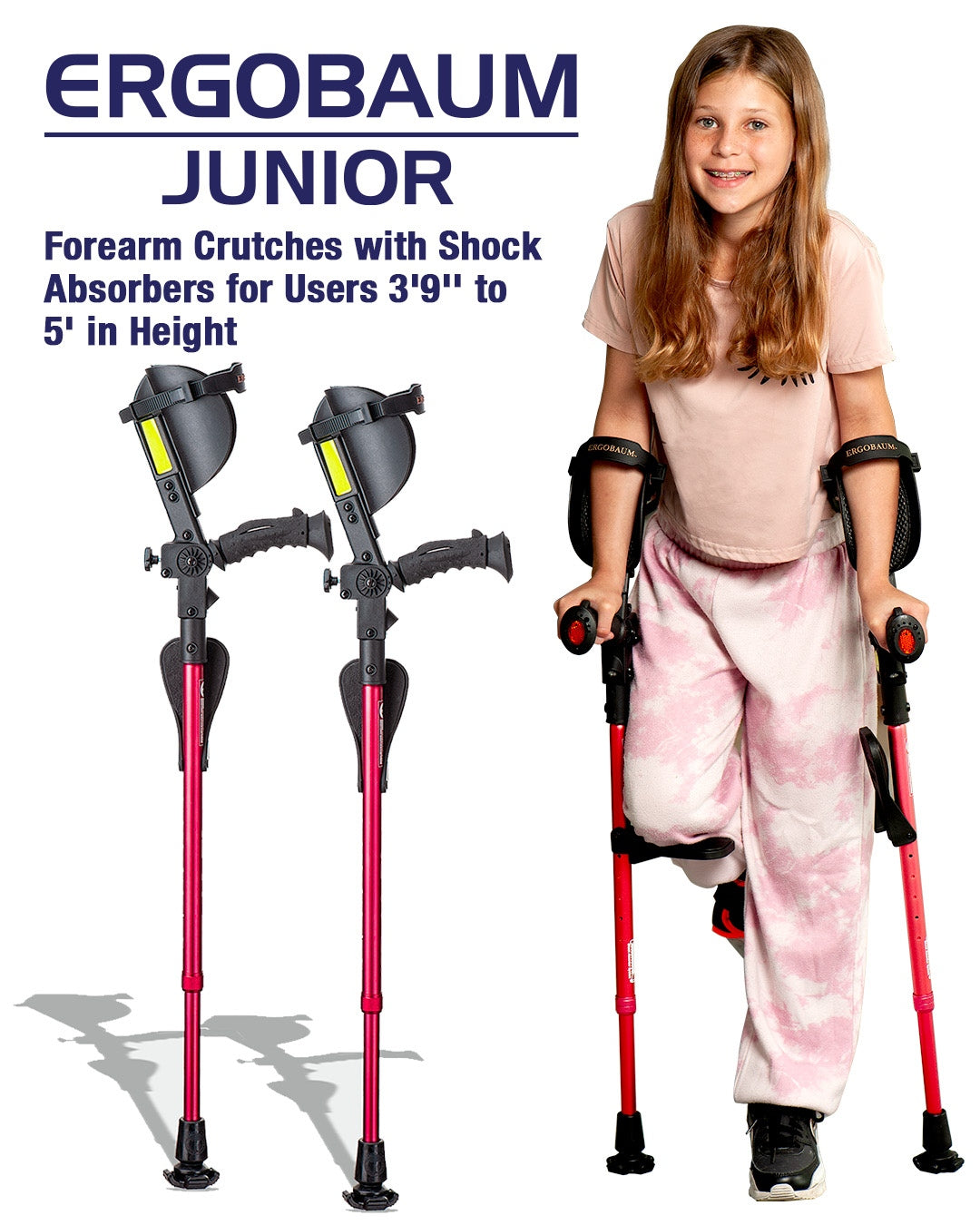 Ergobaum Junior Forearm Crutches