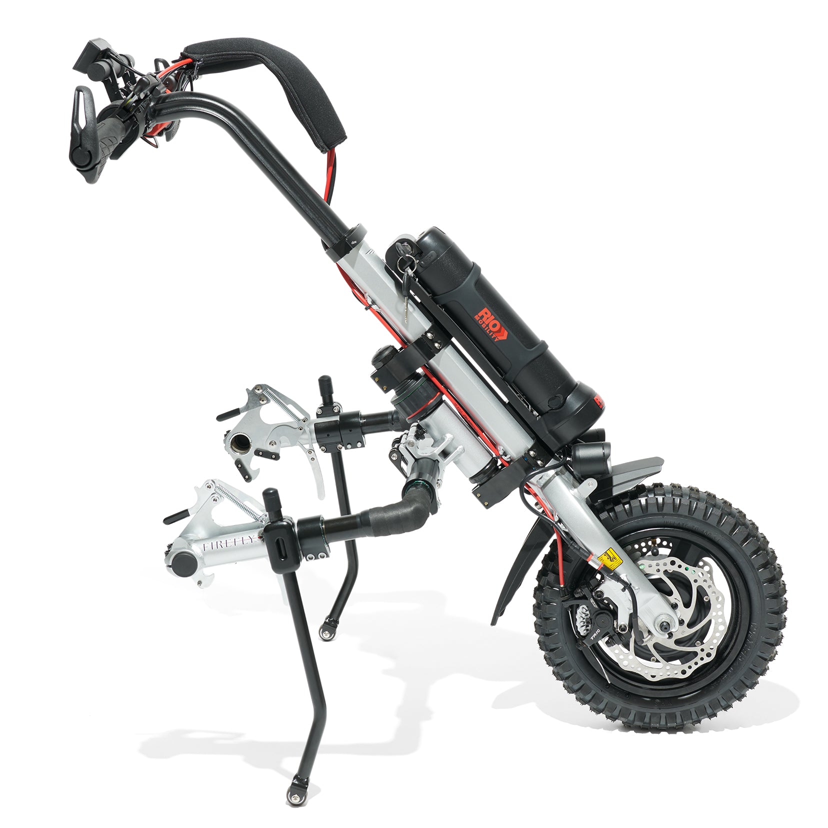 Silver Electric Scooter Attachment
