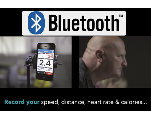 Bluetooth capable to record your speed, distance, heart rate and calories.