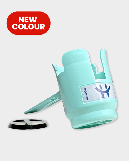wheelchair cup holder in the color mint