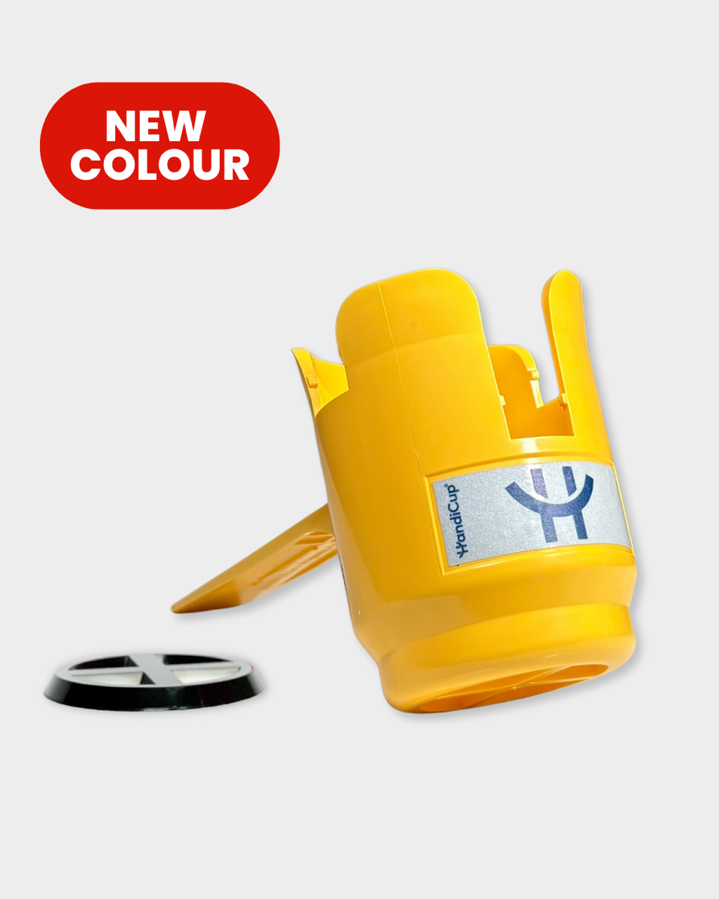 wheelchair cup holder in the color yellow