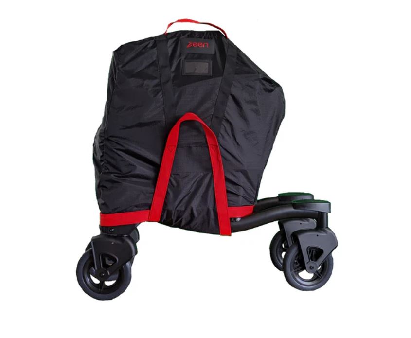 black with red handles zeen travel cover